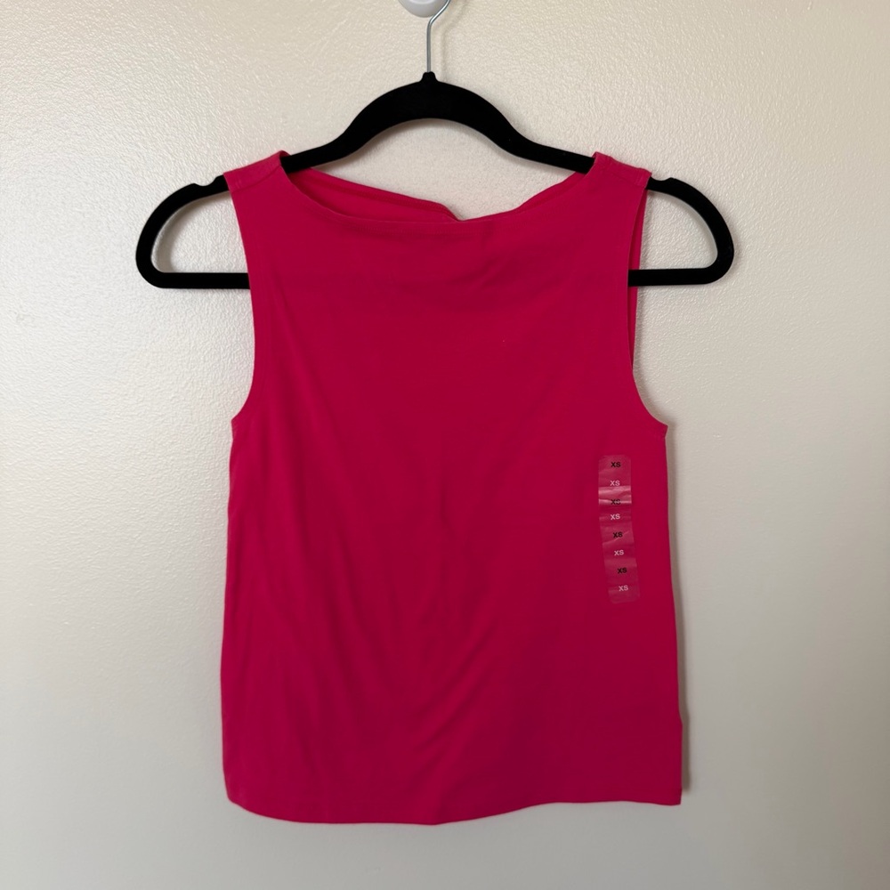 GAP Magenta Pink Square Neck Tank
